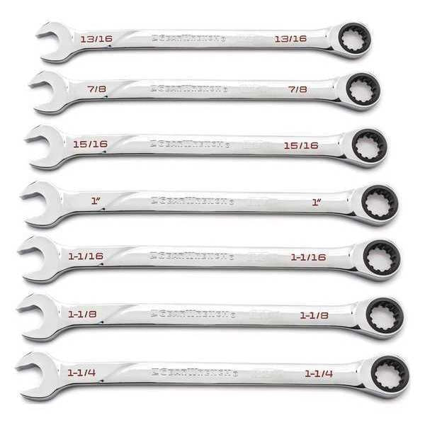 7 Pc. 120XPâ¢ Universal Spline XL Ratcheting Combination SAE Wrench Set