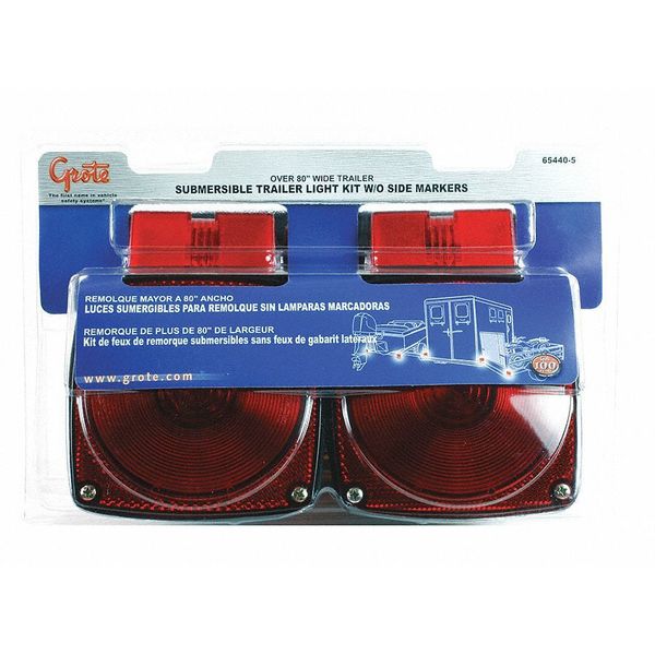 Submersible LED Kit, Square, Black/Red