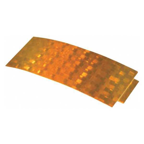 Reflector, Yllw, Rectangular, 3-13/16