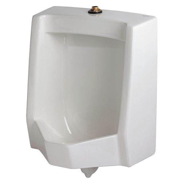 Urinal, Vitreous China, White, 26-3/16