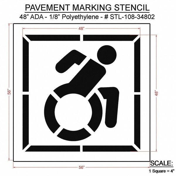 Pavement Stencil, 0.125