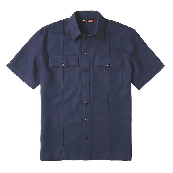 FR Untucked Uniform Shirt, Navy Blue, M