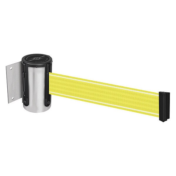 Retractable Belt Barrier, Yllw/Wht Belt