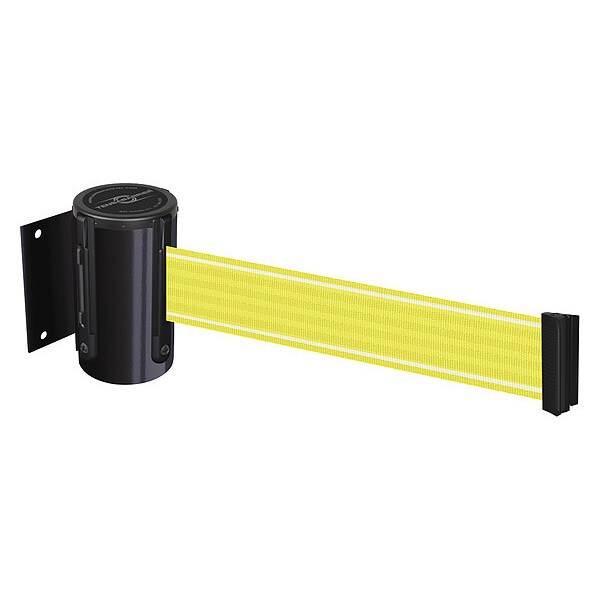 Retractable Belt Barrier, Yllw/Wht Belt