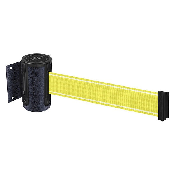 Retractable Belt Barrier, Yllw/Wht Belt