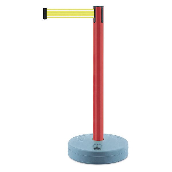 Barrier Post with Belt, Red Post, 38