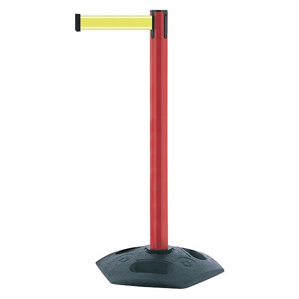 Barrier Post with Belt, Red Post, 38