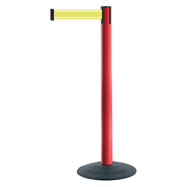 Barrier Post with Belt, Red Post, 38