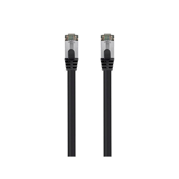 Voice and Data Patch Cord, Black, 14 ft L