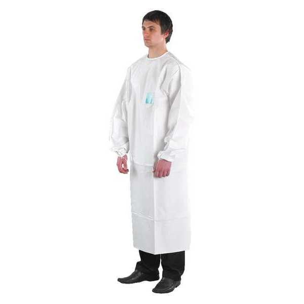 Disposable Lab Coat, 4XL, White, PK30