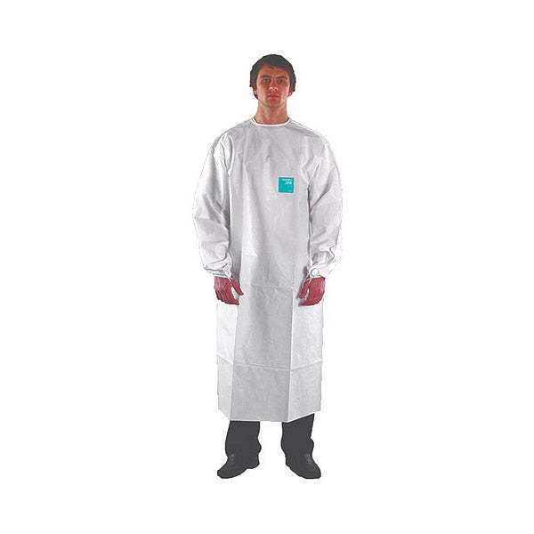 Isolation Gown, S, Wt, Hook-and-Loop, PK50
