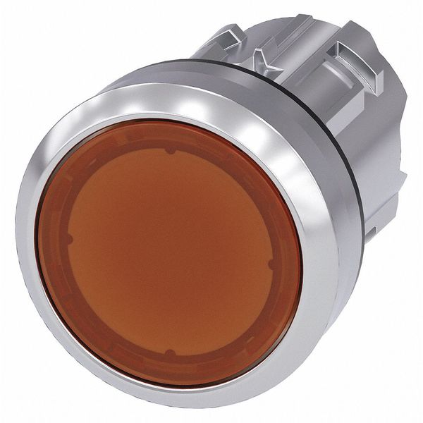 Illuminated Push Button Operator, 22 mm, Amber