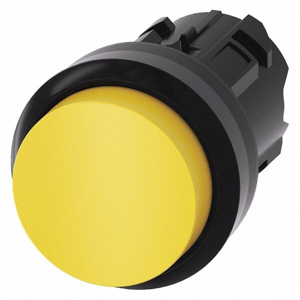 Push Button Operator, Yllw, Plastic Bezel