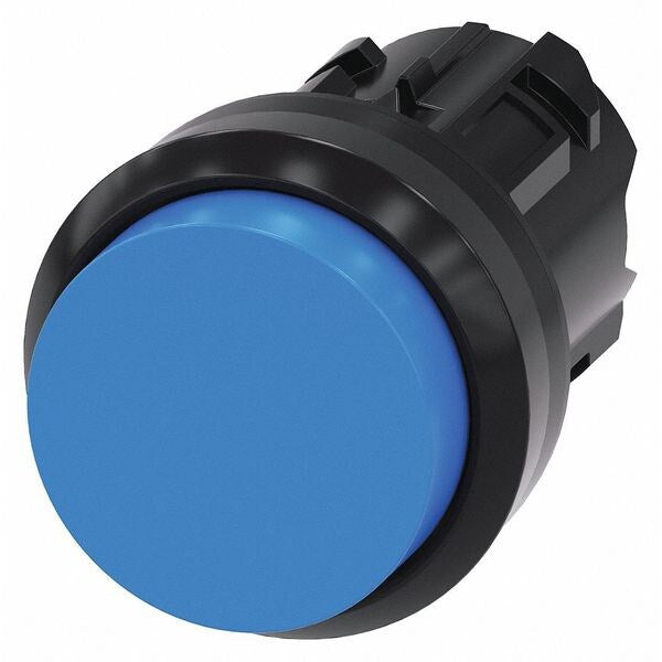 Push Button Operator, Blue, Plastic Bezel