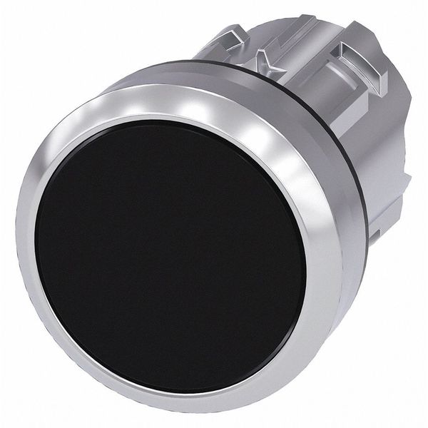 Push Button Operator, Black, Metal Bezel