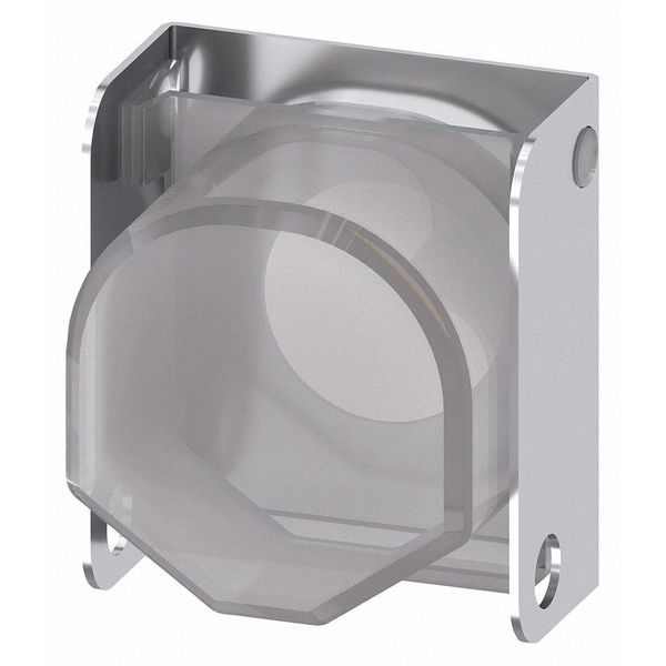 Cover, Silver, Metal, Plastic, 22mm