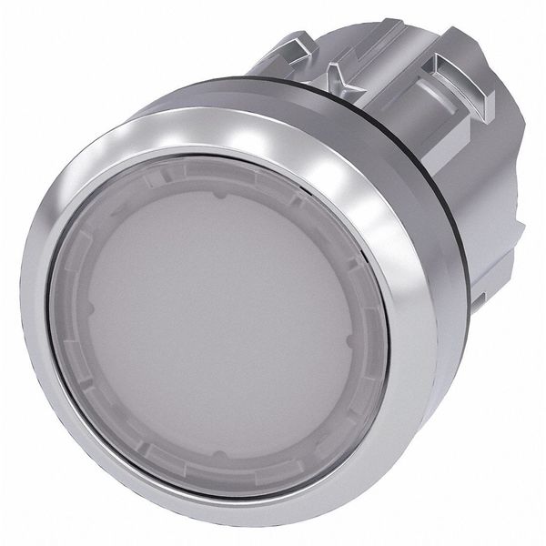 Illuminated Push Button Operator, 22 mm, White