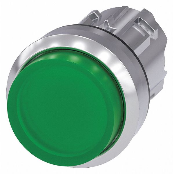 Illuminated Push Button Operator, 22 mm, Green