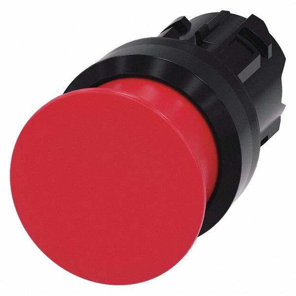 Push Button Operator, Red, Plastic Bezel