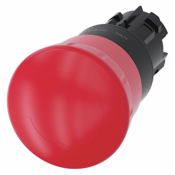 Push Button Operator, Red, Plastic Bezel