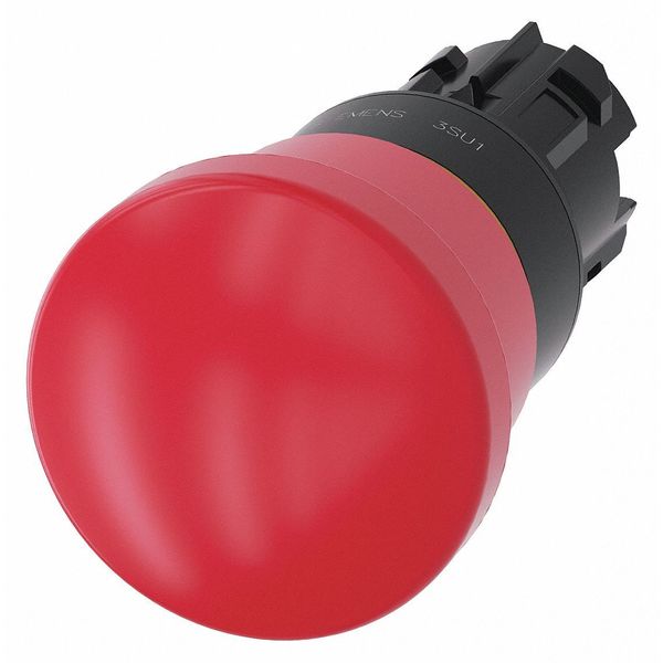 Push Button Operator, Red, Plastic Bezel