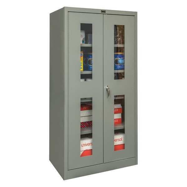 24 ga. ga. Steel Storage Cabinet, 36 in W, 72 in H, Stationary