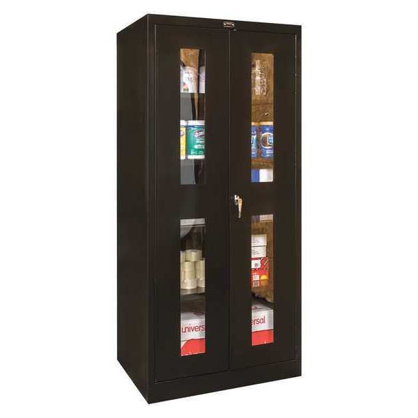 24 ga. ga. Steel Storage Cabinet, 36 in W, 72 in H, Stationary
