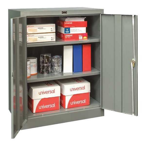 24 ga. ga. Steel Storage Cabinet, 36 in W, 72 in H, Stationary