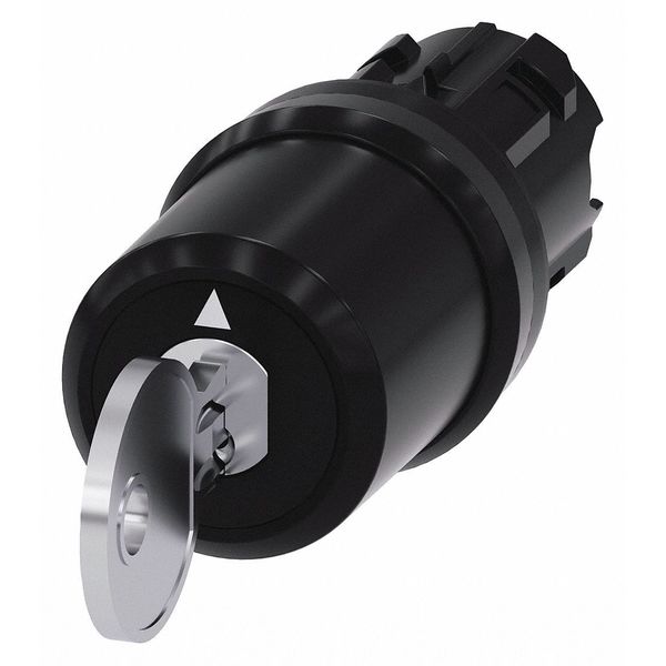 Key-Operated Switch, 22mm, Plastic Bezel