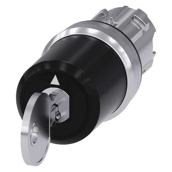 Key-Operated Switch, 22mm, Metal Bezel