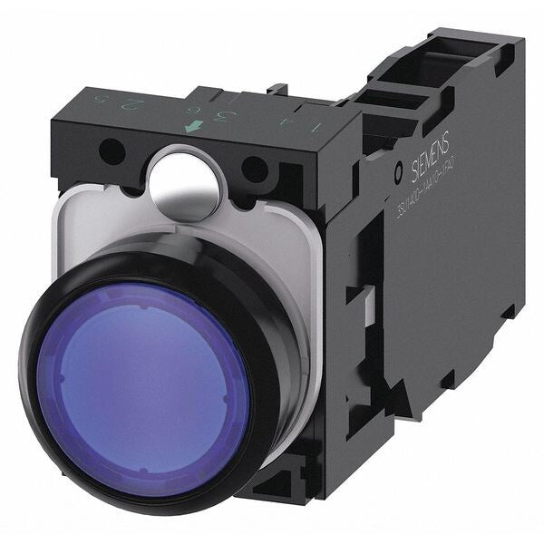 Illuminated Push Button, Blue, 22mm, LED