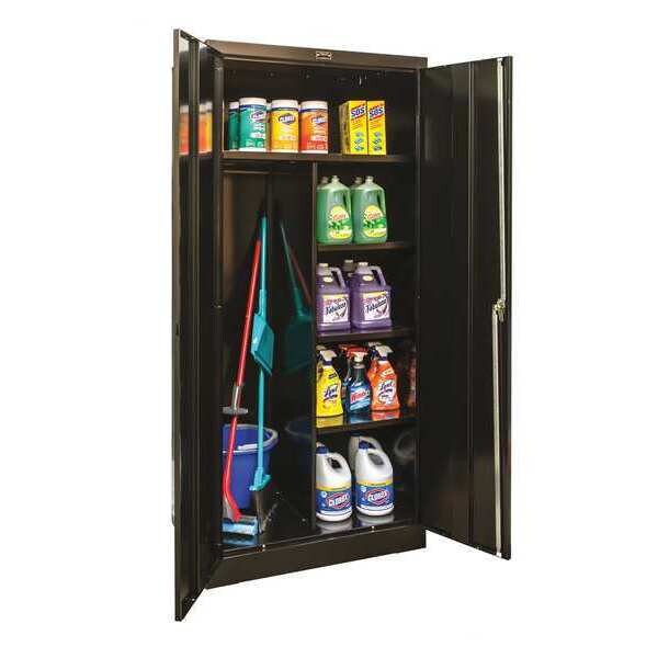 24 ga. ga. Steel Wardrobe Storage Cabinet, 36 in W, 72 in H, Stationary