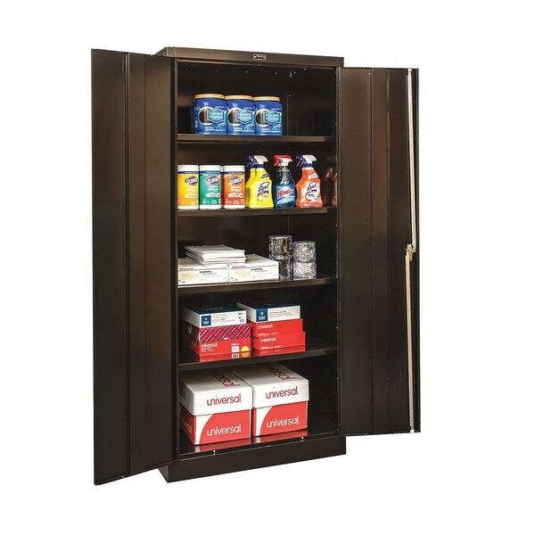 22 ga. ga. Steel Storage Cabinet, 36 in W, 78 in H, Stationary