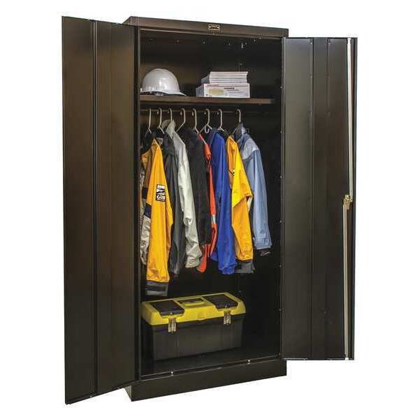 22 ga. ga. Steel Storage Cabinet, 36 in W, 78 in H, Stationary