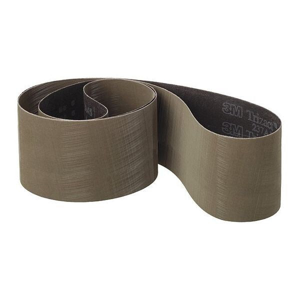 Sanding Belt, Coated, 2 in W, 48 in L, 160 Grit, Very Fine, Aluminum Oxide, Gray