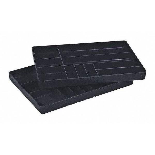 Organizer Tray with 10 compartments, Polystyrene, 1 1/4 in H x 16 in W