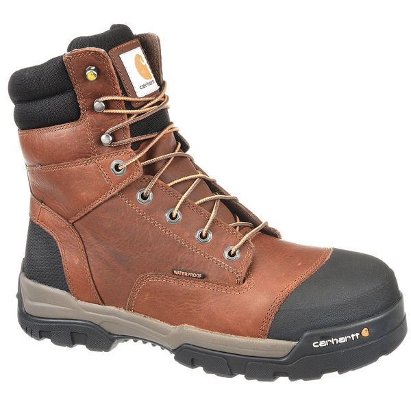 Size 9 Men's 8 in Work Boot Composite Work Boot, Brown