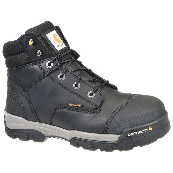 Size 8 Men's 6 in Work Boot Composite Work Boot, Black