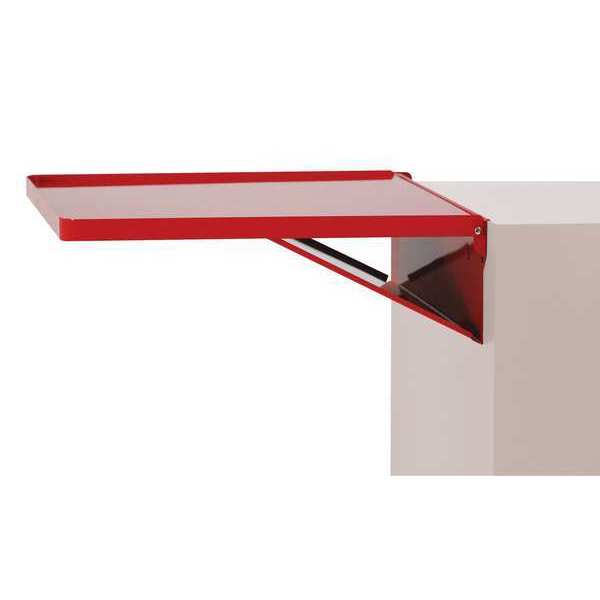 Red, Side Shelf, Steel, 20 1/8 in W