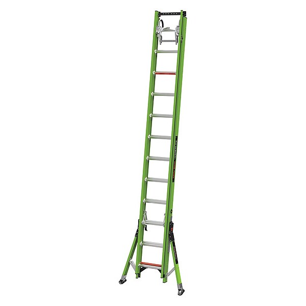 Fiberglass Extension Ladder, 375 lb Load Capacity