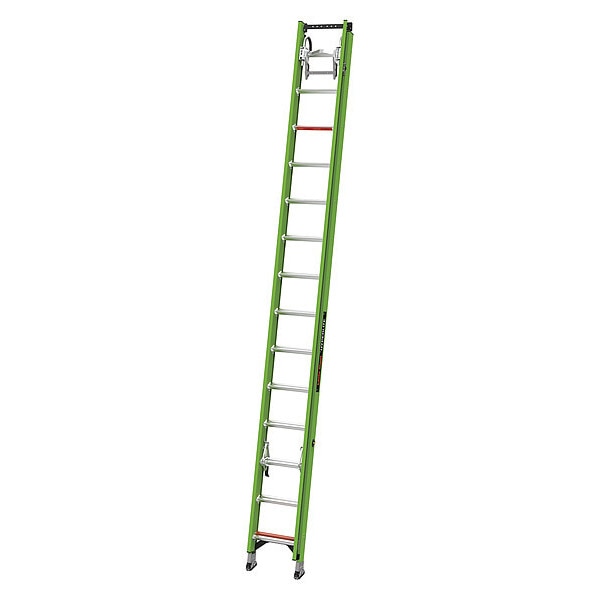 Fiberglass Extension Ladder, 375 lb Load Capacity