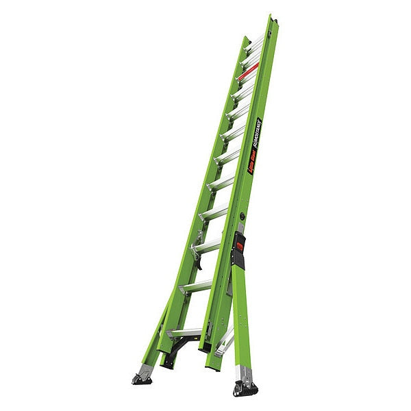 Fiberglass Extension Ladder, 375 lb Load Capacity