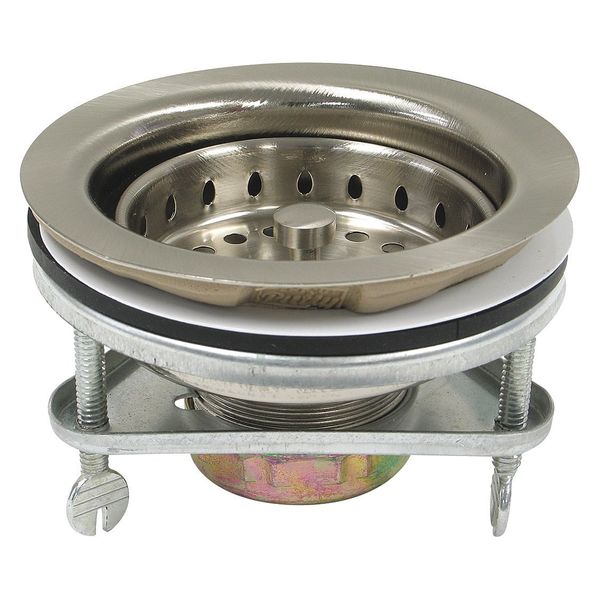 Strainer, Satin Brushed Nickel, 4-1/2