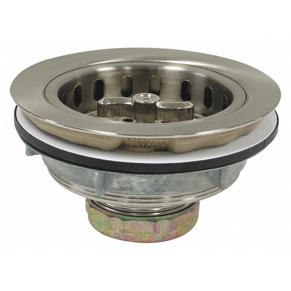 Sink Strainer, Satin Brushed Nickel