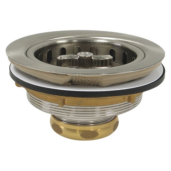 Sink Strainer, Satin Brushed Nickel, 5