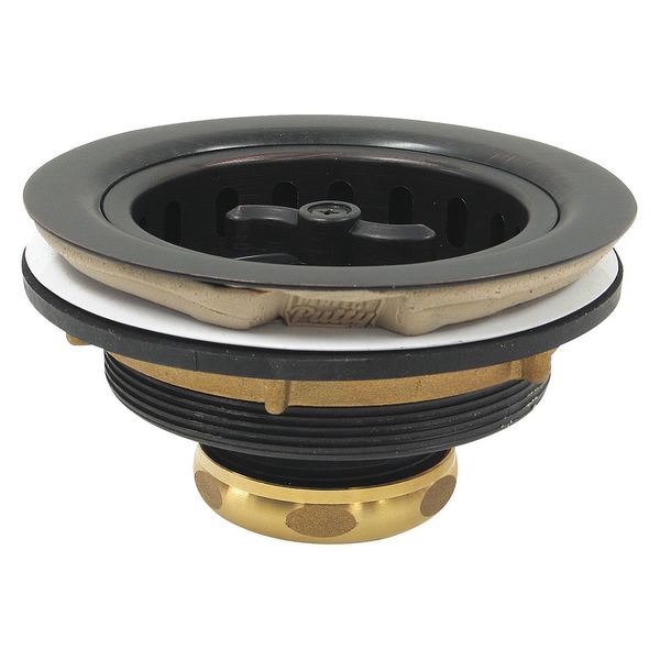 Sink Strainer, Polished Brass, 5
