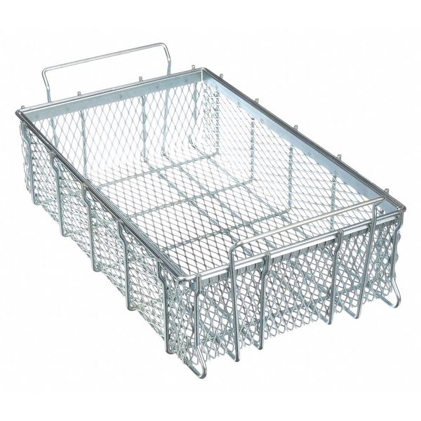 Natural Rectangular Parts Washing Basket, Steel