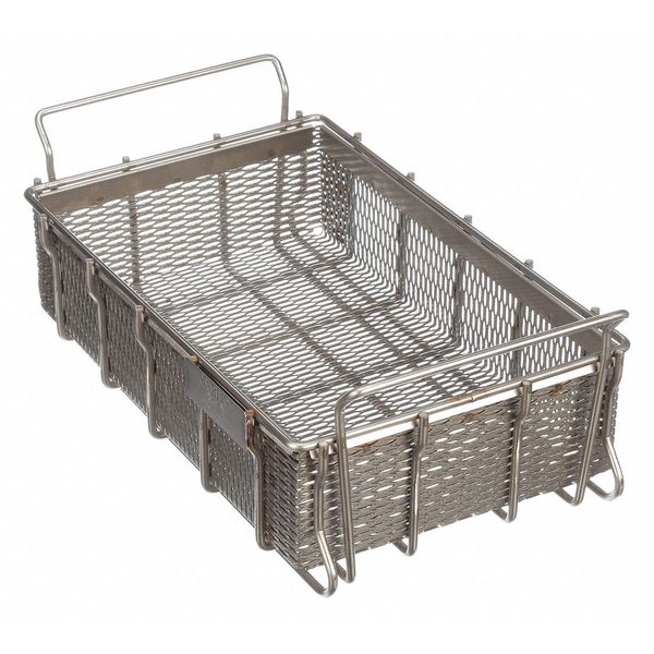 Silver Rectangular Parts Washing Basket, Stainless Steel