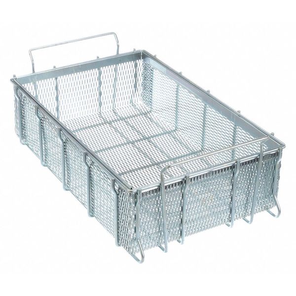 Silver Rectangular Parts Washing Basket, Stainless Steel