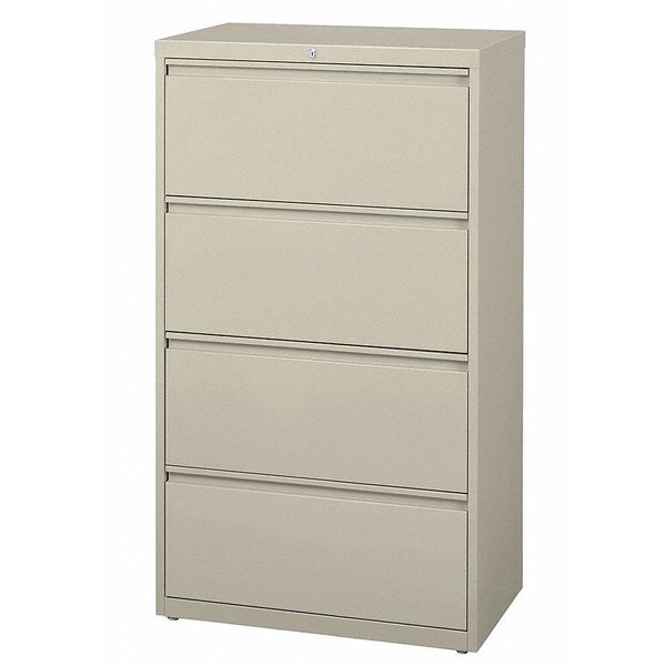 4 Drawer File Cabinet, Putty, A4/Legal/Letter